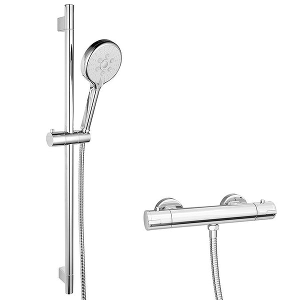 Standard Chrome Sliding Rail Shower